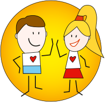 Logo Beziehung Gestalten unten